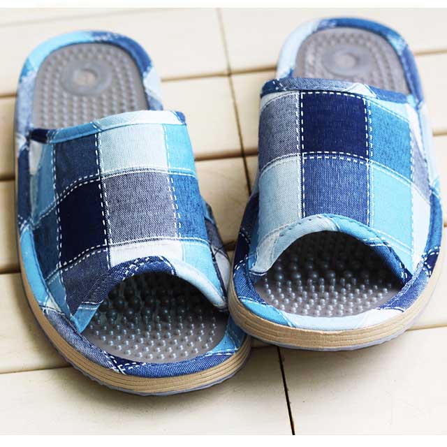 지압슬리퍼(블루)