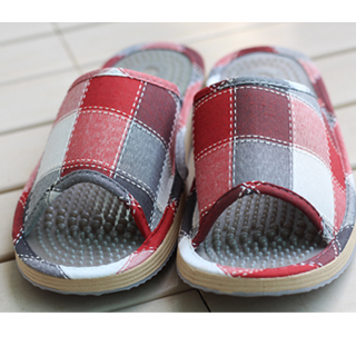 지압슬리퍼(레드)